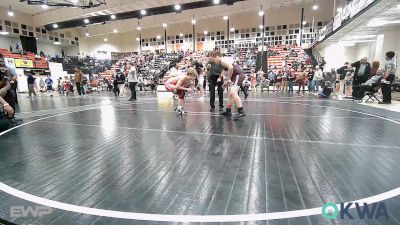 140-160 lbs Rr Rnd 3 - Braxton Garcia, Eufaula Ironheads Wrestling Club vs Chance Dewey, Tulsa Blue T Panthers