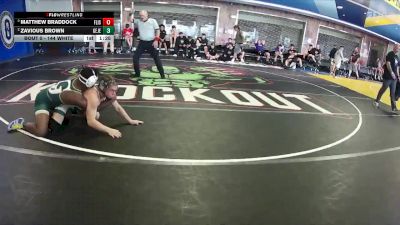 144 White Semifinal - Matthew Braddock, Fleming Island vs Zavious Brown, George Jenkins