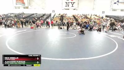 128 lbs Cons. Round 2 - Alexandre Puryear, Hilton Junior Cadet Wrestling vs Nick Debellis, Club Not Listed