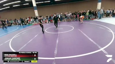 96-98 lbs Round 1 - Jordan Sanchez, Dead Shot Wrestling Club vs Rigg Bazzell, Bar None Wrestling