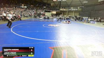 2A 138 lbs 1st Place Match - Quentin Harding, Orting vs Logan Utecht, West Valley (Spokane)
