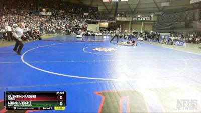 2A 138 lbs 1st Place Match - Quentin Harding, Orting vs Logan Utecht, West Valley (Spokane)