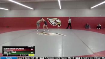 157 lbs Cons. Round 3 - Griffin Molle, Unattached vs Curtis Green Saunders, Cornell College