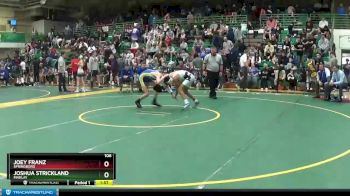 106 lbs Champ. Round 1 - Joey Franz, SPRINGBORO vs Joshua Strickland, FINDLAY