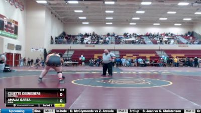 235 lbs Quarterfinal - Amalia Garza, Kuna vs Cosette Desrosiers, Columbia