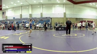 88 lbs Quarterfinal - Caden Bock, WI vs Tymen Robinson, IL