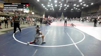 72 lbs Rr Rnd 2 - Makenzie Santiago, Top Rank Hammers vs Naomi Gustafson, Top Rank Hammers