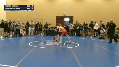 92 lbs Quarters - Weston Cipriani, South Hills Wrestling Academy vs Vartan Naljayan, Mat Assassins