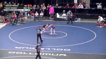 110 lbs Quarterfinal - Annalee Pierson, Sturgis Brown vs Bailey Tekrony, Brookings