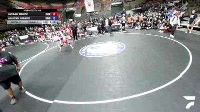 100 lbs Alyaah Bravo, KCWA - Kern County Wrestling Association vs Aaliyah Jurado, NAWA - North Area Wrestling Association