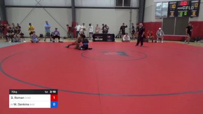 70 kg Round Of 64 - Dillon Roman, Charleston Regional Training Center vs Wynton Denkins, Buies Creek Wrestling Club