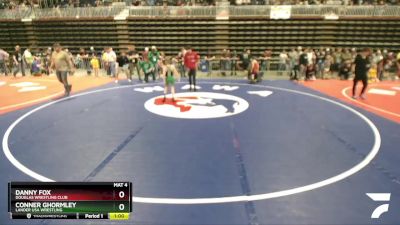 63 lbs Cons. Round 4 - Danny Fox, Douglas Wrestling Club vs Conner Ghormley, Lander USA Wrestling