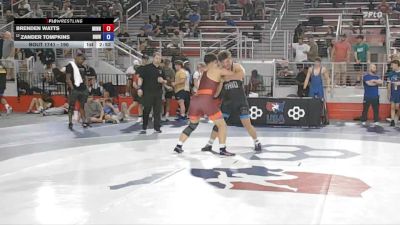 190 lbs Cons. Round 2 - Brenden Watts, Minnesota vs Zander Tompkins, Beast Mode Wrestling