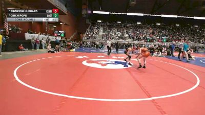 2A-120 lbs Cons. Round 3 - Bronson Hubbard, Kemmerer vs Cinch Pope, Cokeville