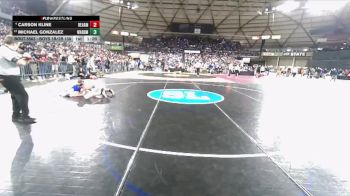 Boys 1B/2B 138 Quarterfinal - Michael Gonzalez, Warden vs Carson Kline, Reardan