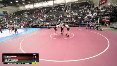 178 lbs Champ. Round 2 - Korver Hurd, Box Elder vs Henry Palmer, Wasatch High School