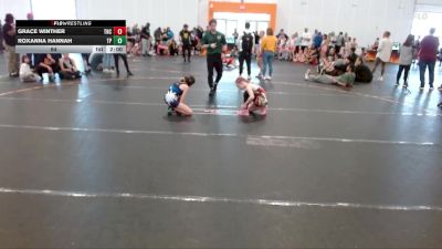 64 lbs Round 2 (4 Team) - Roxanna Hannah, Team Palmetto Purple vs Grace Winther, NC Girls Wrestling Club