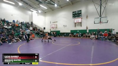 150 lbs Lucas Ramirez, Worland High School vs Brennan Baxter, Glenrock