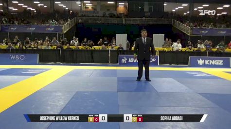 Sophia Abbasi vs Josephine Willow Kerkes 2026 Pan Kids Jiu-Jitsu IBJJF Championship