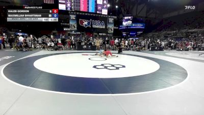 100 lbs Cons. Sub-rd Of 64 - Kaleb Gordon, IA vs Maximillian Shvartsman, MA
