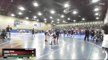120 lbs Cons. Round 1 - Madan Stoner, Royal vs Owen Dean, Lemoore