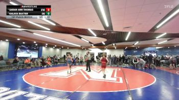 82 lbs 1st Place Match - Kalaya Baxter, Grizzly Wrestling Club vs Sarah Ann Thomas, Glenn Ferry Wrestling Club