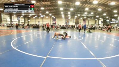 195 lbs Consi Of 16 #2 - Sheldon Sharp, AL vs Jaron Molgard, MA