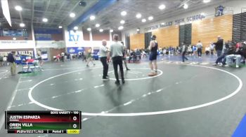 190 lbs Cons. Round 1 - Justin Esparza, Marina vs Orien Villa, La Habra