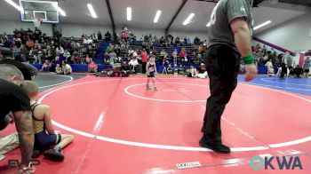 43 lbs Consi Of 8 #1 - Deacon Helm, Fort Gibson Youth Wrestling vs Walker Williams, Team Tulsa Wrestling Club