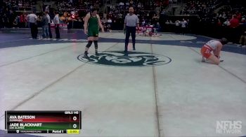 Girls 145 lbs Champ. Round 1 - Jade Blackhart, Los Alamos vs Ava Bateson, Eldorado