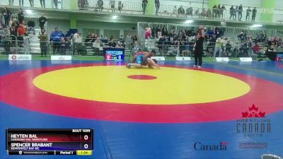 92kg Champ. Round 2 - Heyten Bal, Canadian Mal Wrestling vs Spencer Brabant, Kempenfelt Bay WC