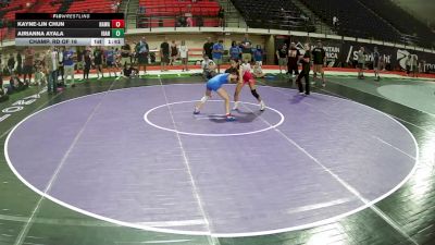 105 lbs Champ. Rd Of 16 - Kayne-Lin Chun, Hawaii vs Airianna Ayala, Idaho