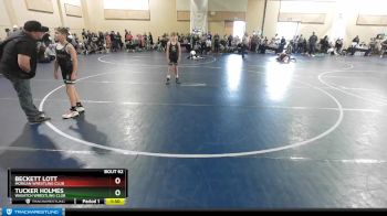 88 lbs Quarterfinal - Tucker Holmes, Wasatch Wrestling Club vs Beckett Lott, Morgan Wrestling Club