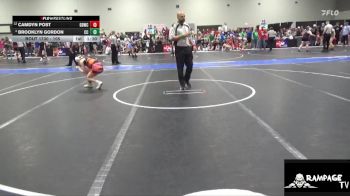 105 lbs Quarterfinal - Camdyn Post, Great Bend Wrestling Club vs Brooklyn Gordon, Clay County
