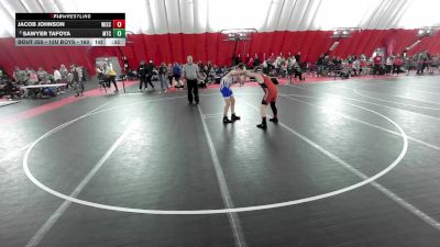 12U Boys - 160 lbs Cons. Semis - Jacob Johnson, Wisconsin vs Sawyer Tafoya, Maverick Training Center