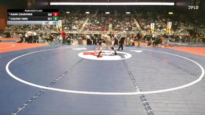3A-157 lbs Cons. Round 3 - Colter Tims, Mountain View vs Dane Crabtree, Newcastle
