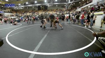 76 lbs Consi Of 8 #2 - Hudsen Earnest, OKC Saints Wrestling vs Jaxon Hines, Comanche Takedown Club