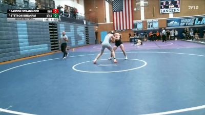 165 lbs Quarterfinal - Stetson Bingham, Mountain Crest vs Saxton Stradinger, Union