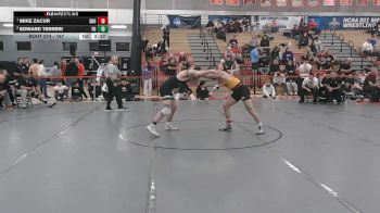 157 lbs 3rd Place Match - Mike Zacur, Seton Hill vs Edward Terreri, Felician