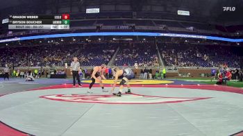 D3-157 lbs Semifinal - Bryson Boucher, Lake Odessa Lakewood vs Grason Weber, Leslie