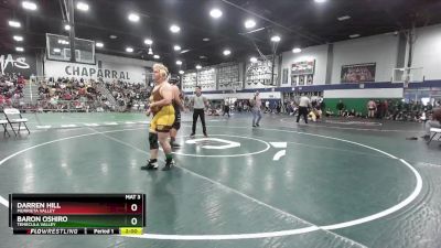 285 lbs Semifinal - Darren Hill, Murrieta Valley vs Baron Oshiro, Temecula Valley