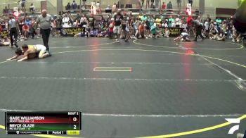 120 lbs Round 1 (6 Team) - Bryce Glaze, MO Outlaws vs Gage Williamson, Beast Mode WA