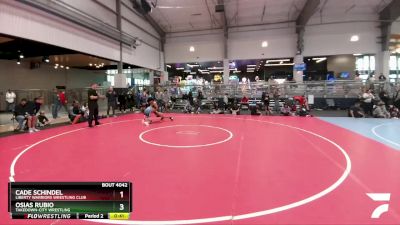 106 lbs Quarterfinal - Cade Schindel, Liberty Warriors Wrestling Club vs Osias Rubio, Takedown-City Wrestling