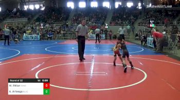 43 lbs Prelims - William Ritter, Coweta Tiger Wrestling vs Adrian Arteaga, Blackwell Wrestling Club