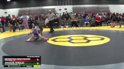 60 lbs Placement Matches (8 Team) - Immanuel Morales, Olympia/Demolition vs Remington Pierzynowski, PA Alliance