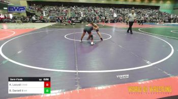 100 lbs Semifinal - Karter Locust, Cowboy Wrestling Club vs Blake Daniell II, White River Hornets Wrestling Club