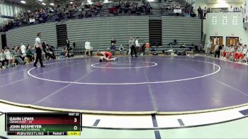 120 lbs Quarterfinals (8 Team) - John Bissmeyer, Indianapolis Cathedral vs Gavin Lewis, Crown Point