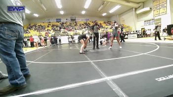 117 lbs Quarterfinal - Allie McCall, Fort Gibson Youth Wrestling vs Macee Kester, Tahlequah Wrestling Club