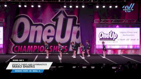 Legacy Cheer and Gymnastics - Mako Sharks [2023 L1 Youth - D2 - Small - A Day 2] 2023 One Up Grand Nationals