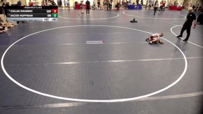 6U - B Semis - Collin Krumrei, Grapplers vs Jacob Hoffman, Blaine Wrestling Association